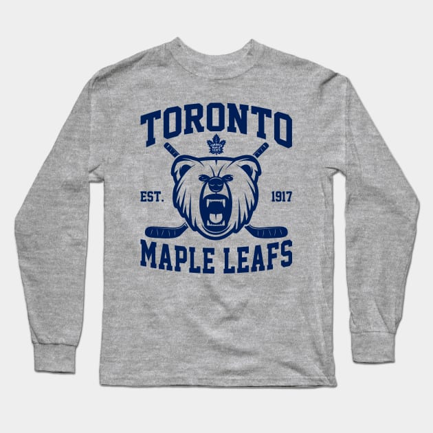 Toronto Maple Leafs Ice Hockey Long Sleeve T-Shirt by Leopards